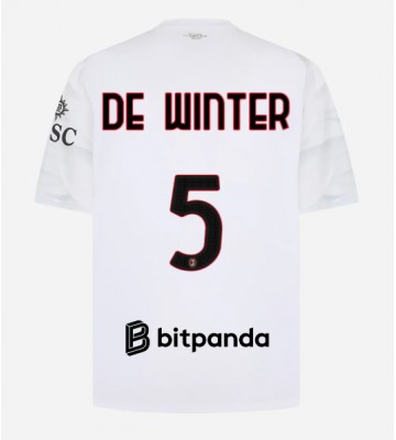 AC Milan Koni De Winter #5 Udebanetrøje 2026-27 Kortærmet